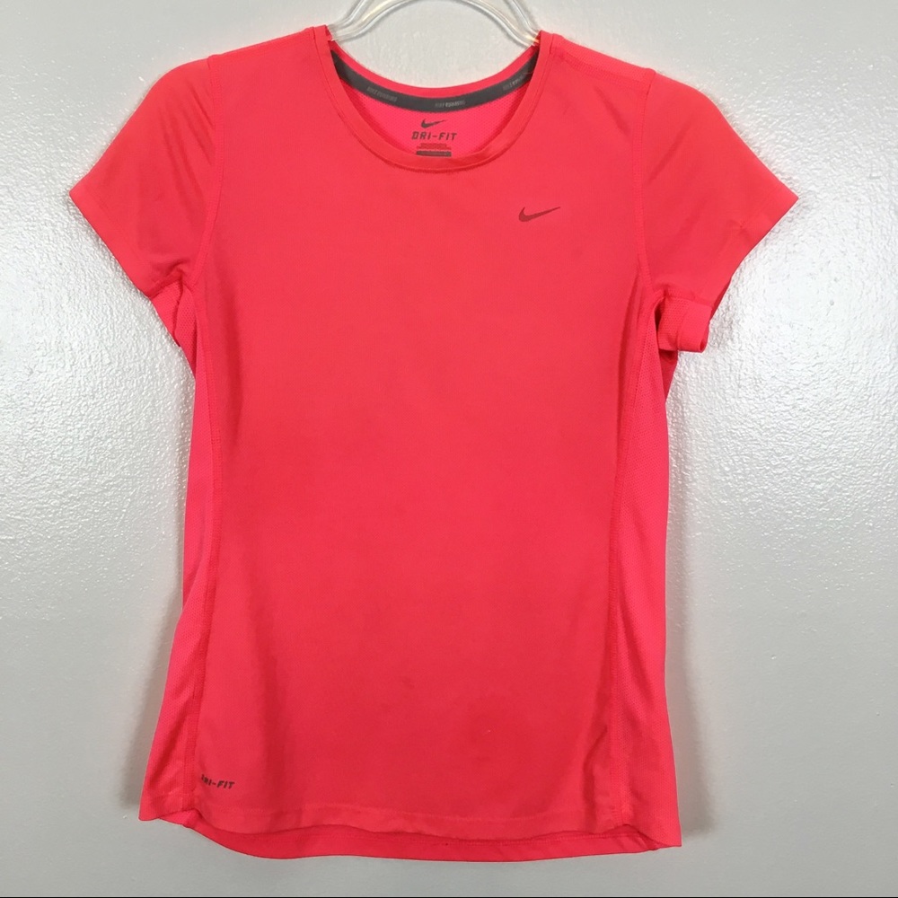 Nike | Hot Pink Dri-Fit Running Short Sleeve Tee